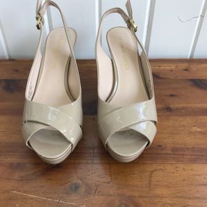Franco Sarto cream heels